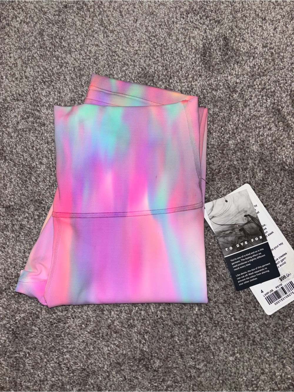 lululemon athletica Rare Psychedelic Wunder Train HR Tight 25” Size 4
